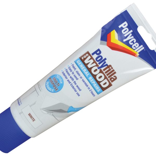 POLYCELL Polyfilla for Wood General Repairs White Tube 330g