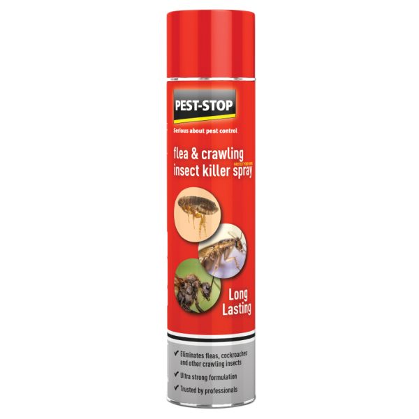 PEST-STOP Flea & Crawling Insect Killer Spray 300ml