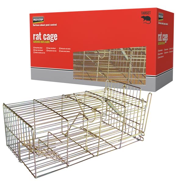 PEST-STOP Rat Cage Trap 14in