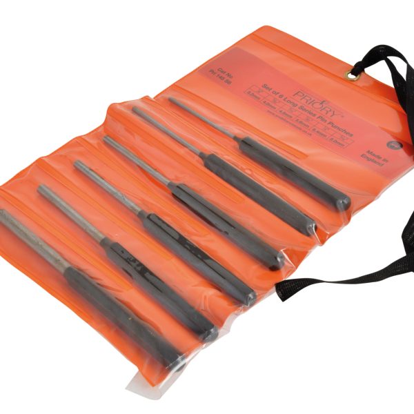 PRIORY 145-S6 Long Series Pin Punch Set 6 Piece