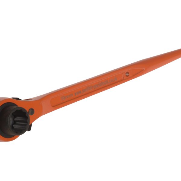 PRIORY 603 Reversible Ratchet Spanner Podger 19 x 21mm Hi-Vis
