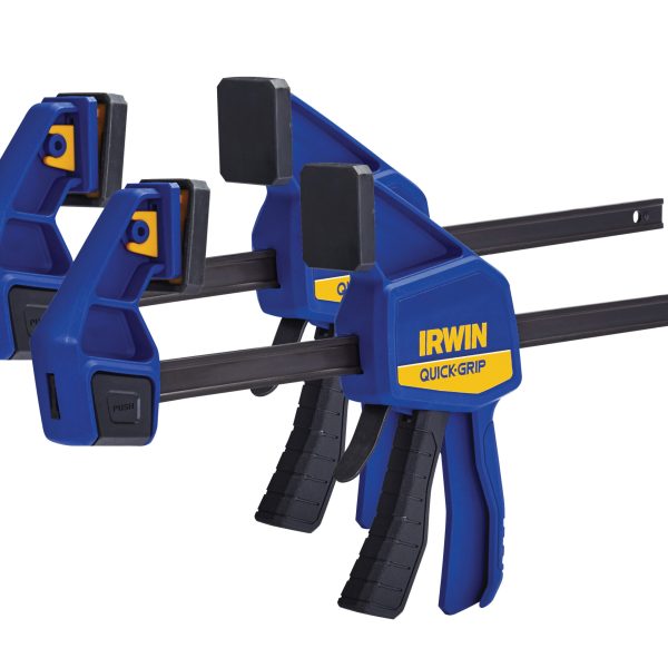 IRWIN® QUICK-GRIP® Quick-Change™ Medium-Duty Bar Clamp 300mm (12in) (Twin Pack)