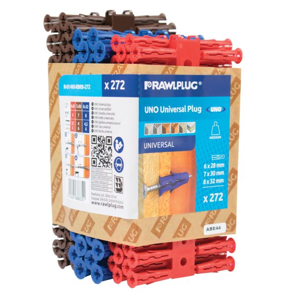 RAWLPLUG Mixed UNO® Plugs (Pack 272)