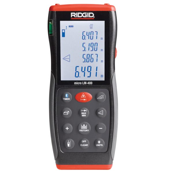 RIDGID 36813 Micro LM-400 Advanced Laser Distance Measure 70m