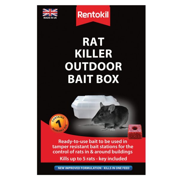 RENTOKIL Rat Killer Outdoor Bait Box