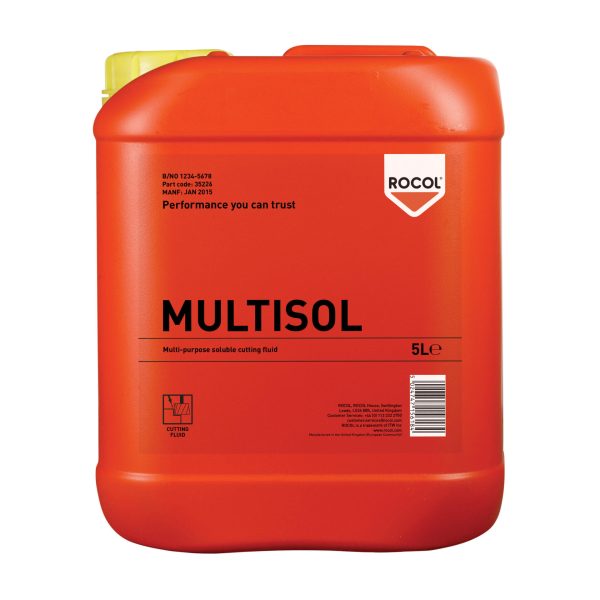 ROCOL MULTISOL Water Mix Cutting Fluid 5 litre