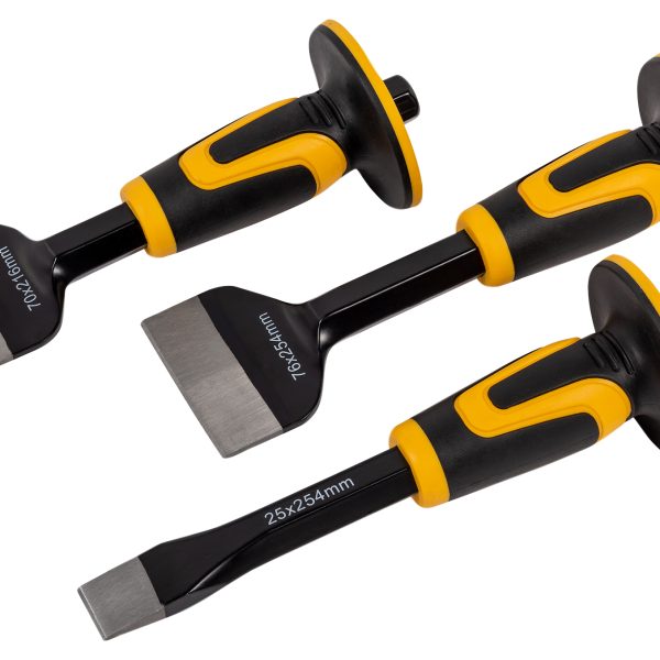 ROUGHNECK Chisel & Bolster Set, 3 Piece