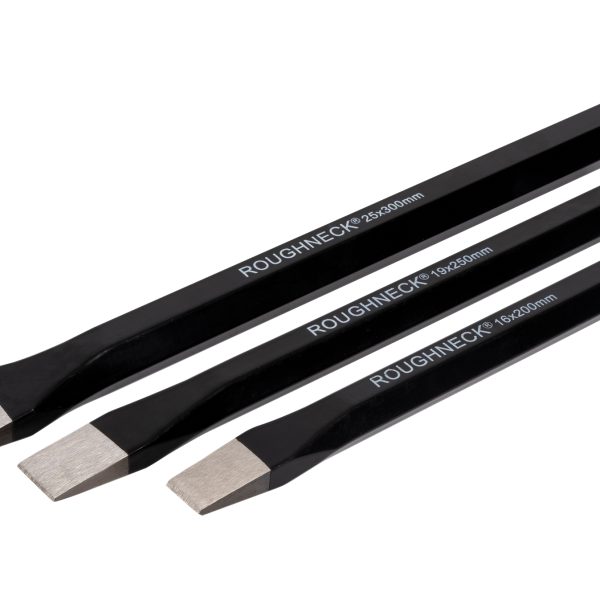 ROUGHNECK Cold Chisel 3 Piece Set 200mm  250mm & 300mm