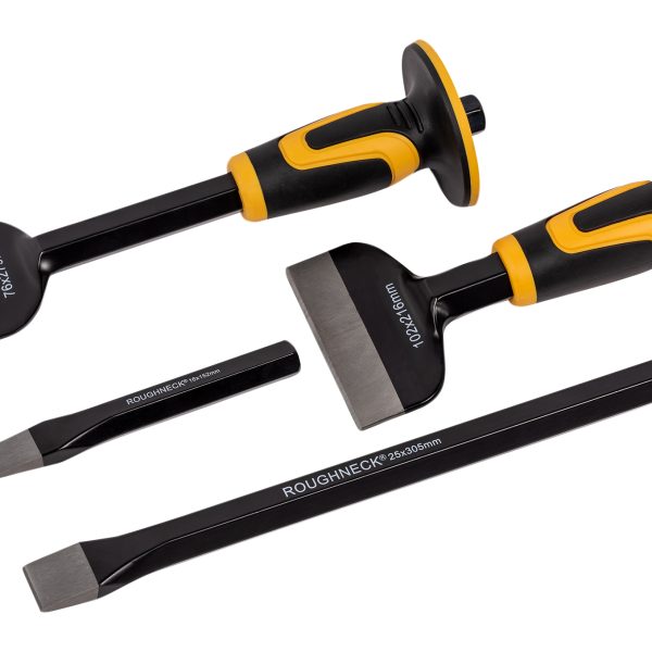 ROUGHNECK Bolster & Cold Chisel Set 4 Piece
