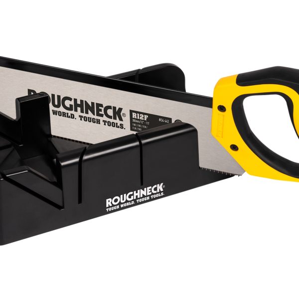 ROUGHNECK Mitre Box & Hardpoint Tenon Saw Set 300mm (12in)