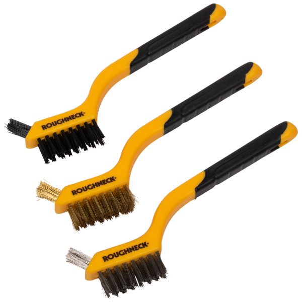 ROUGHNECK Mini Wire Brush Set 3 Piece