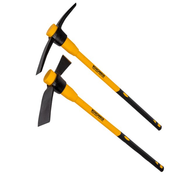 ROUGHNECK Pick Axe and Cutter Mattock Set, 2 Piece