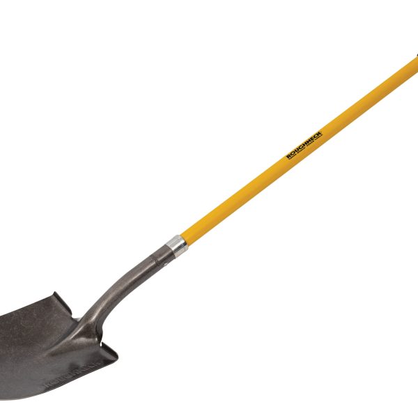 ROUGHNECK Sharp Edge Round Shovel, Long Handle