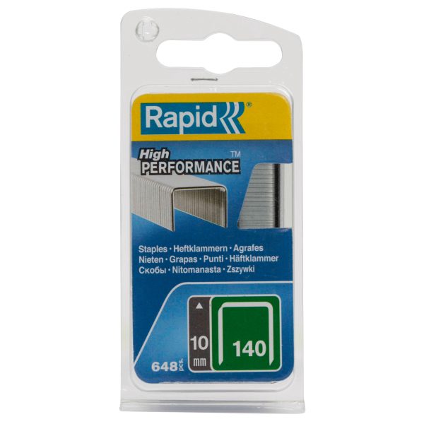 RAPID 140/10NB 10mm Galvanised Staples (Narrow Box 650)