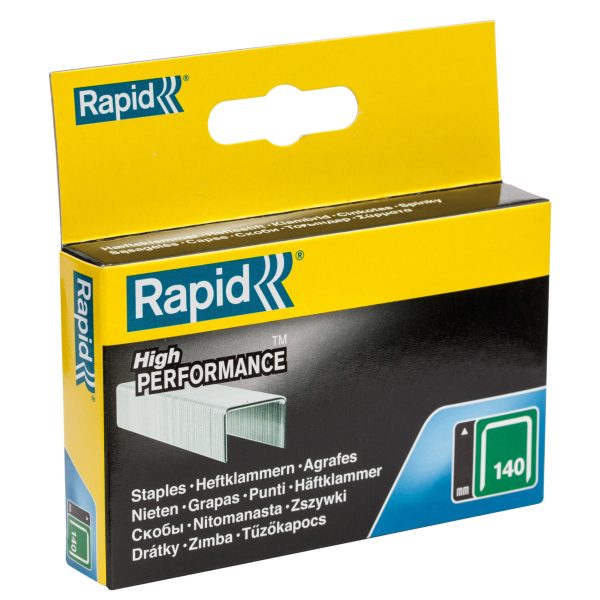 RAPID 140/14 14mm Galvanised Staples (Box 2000)