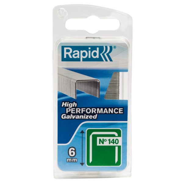 RAPID 140/6NB 6mm Galvanised Staples (Narrow Box 970)