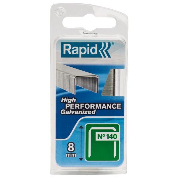 RAPID 140/8NB 8mm Galvanised Staples (Narrow Box 970)