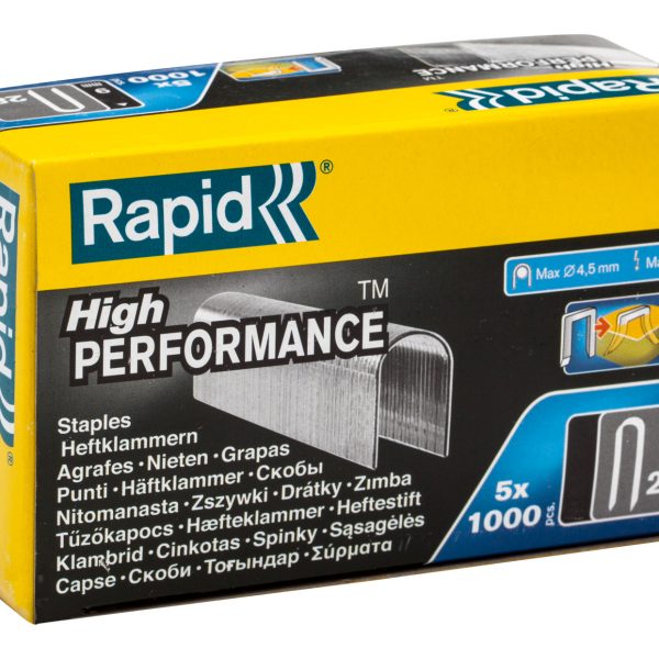 RAPID 28/10 10mm DP x 5m Galvanised Staples (Box 1000 x 5)