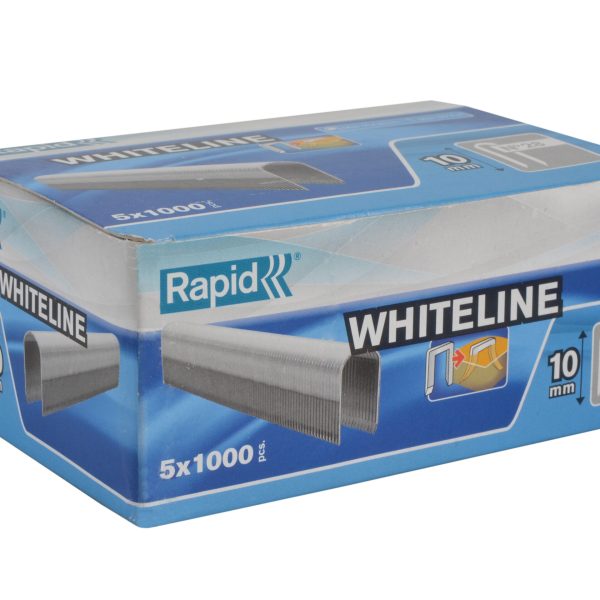 RAPID 28/10 10mm DP x 5m White Staples (Box 1000 x 5)