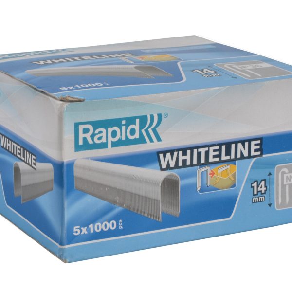 RAPID 36/14 14mm DP x 5m White Staples (Box 1000 x 5)
