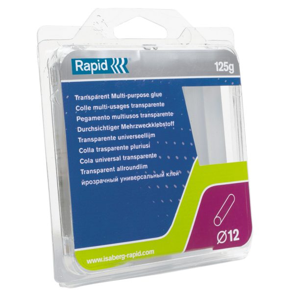 RAPID Transparent Glue Sticks 12 x 94mm (Pack 13)