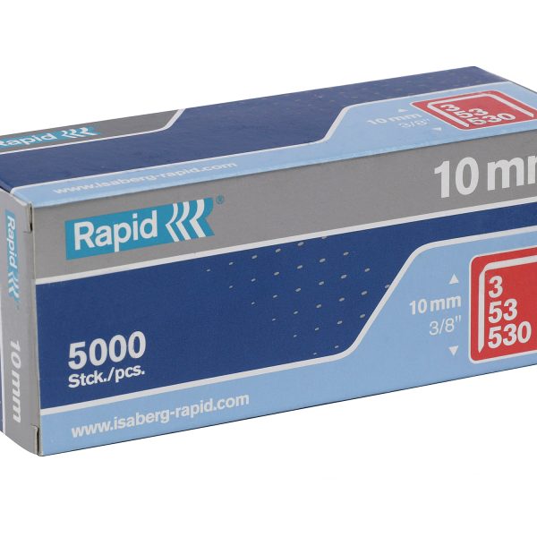 RAPID 53/10B 10mm Galvanised Staples (Box 5000)