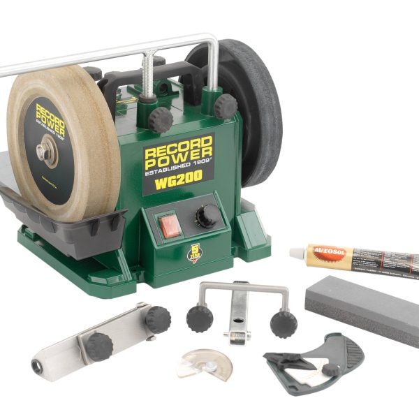 RECORD POWER WG200 200mm (8in) Whetstone Grinder 160W 240V