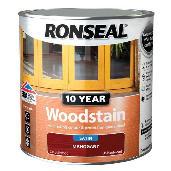 RONSEAL 10 Year Woodstain Mahogany 2.5 litre
