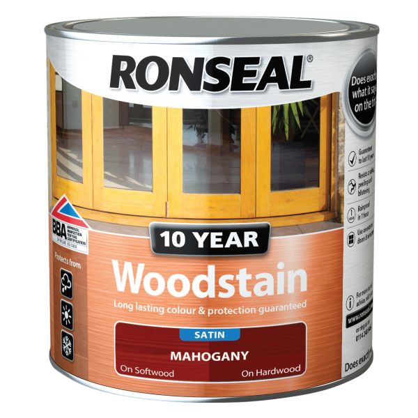 RONSEAL 10 Year Woodstain Mahogany 750ml