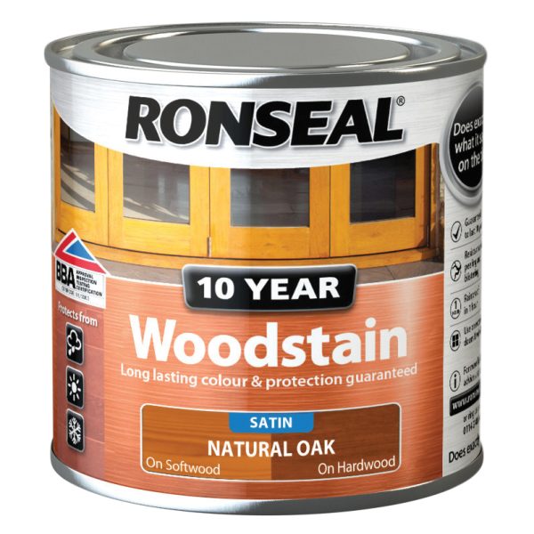 RONSEAL 10 Year Woodstain Natural Oak 250ml
