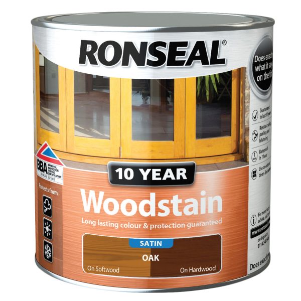 RONSEAL 10 Year Woodstain Oak 2.5 litre