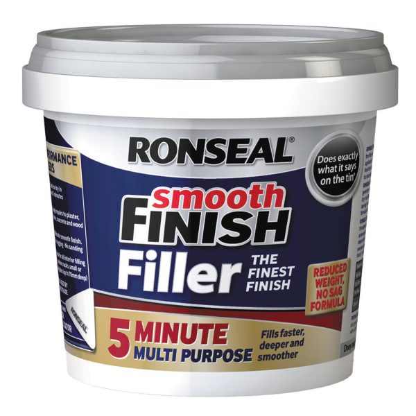 RONSEAL 5 Minute Multipurpose Smooth Finish Filler Tub 290ml