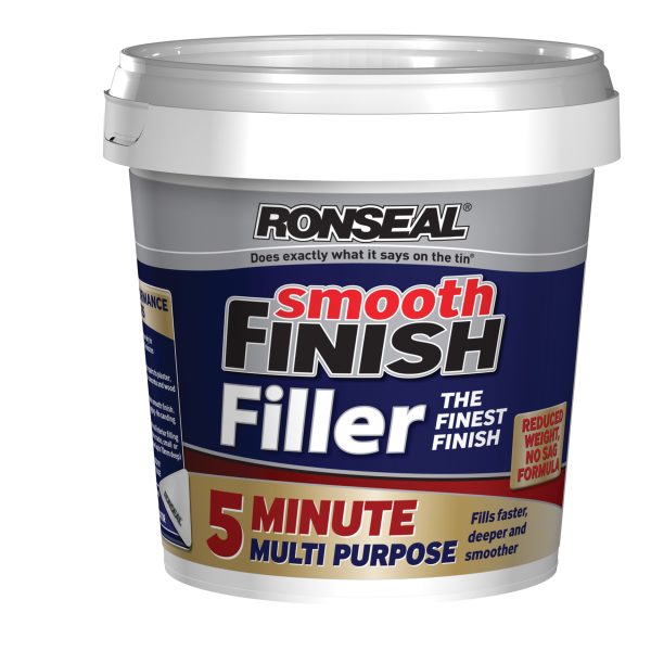 RONSEAL Smooth Finish 5 Minute Multipurpose Filler Tub 600ml