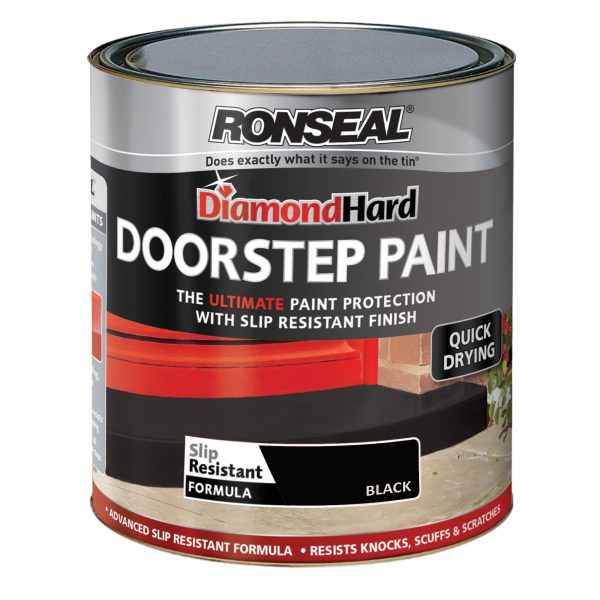 RONSEAL Diamond Hard Doorstep Paint Black 750ml