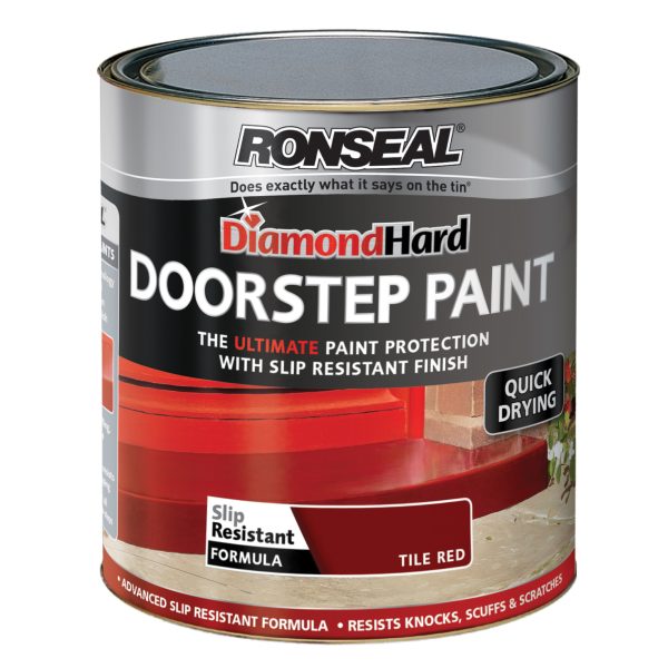 RONSEAL Diamond Hard Doorstep Paint Red 250ml