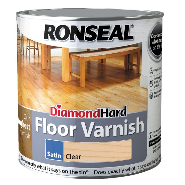 RONSEAL Diamond Hard Floor Varnish Satin 2.5 litre
