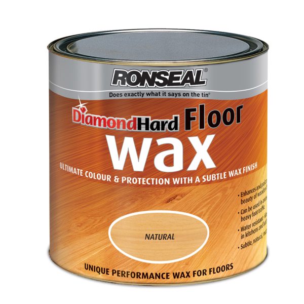 RONSEAL Diamond Hard Floor Wax Natural Oak 2.5 litre