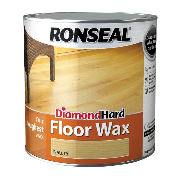 RONSEAL Diamond Hard Floor Wax Natural 2.5 litre