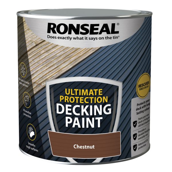 RONSEAL Ultimate Protection Decking Paint Chestnut 2.5 litre