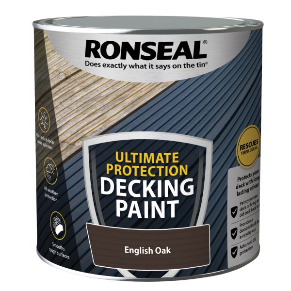 RONSEAL Ultimate Protection Decking Paint English Oak 2.5 litre