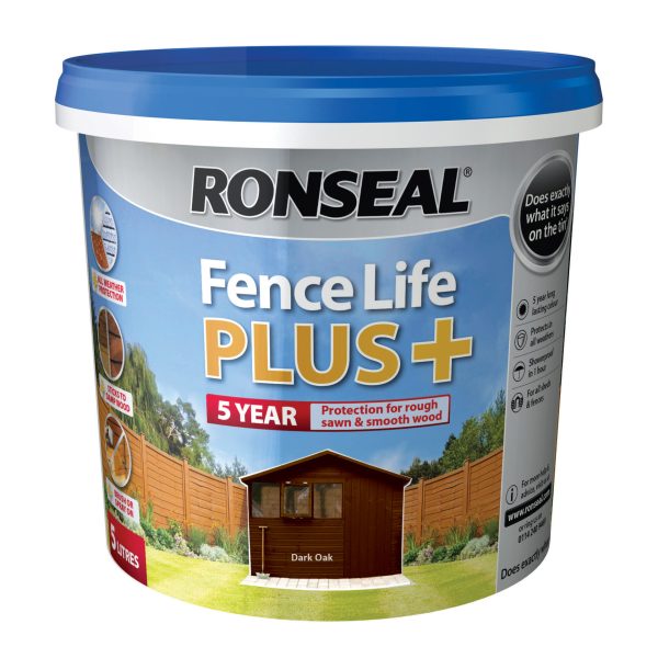 RONSEAL Fence Life Plus+ Dark Oak 5 litre