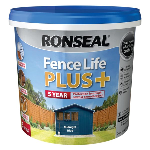 RONSEAL Fence Life Plus+ Midnight Blue 5 litre