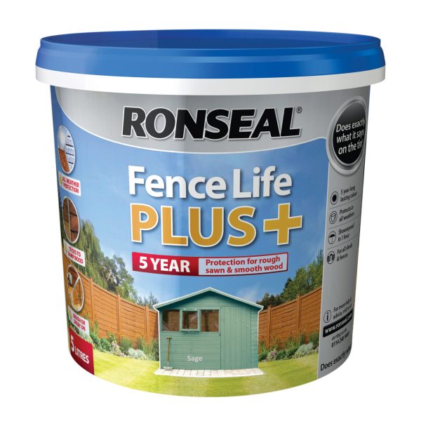RONSEAL Fence Life Plus+ Sage 5 litre