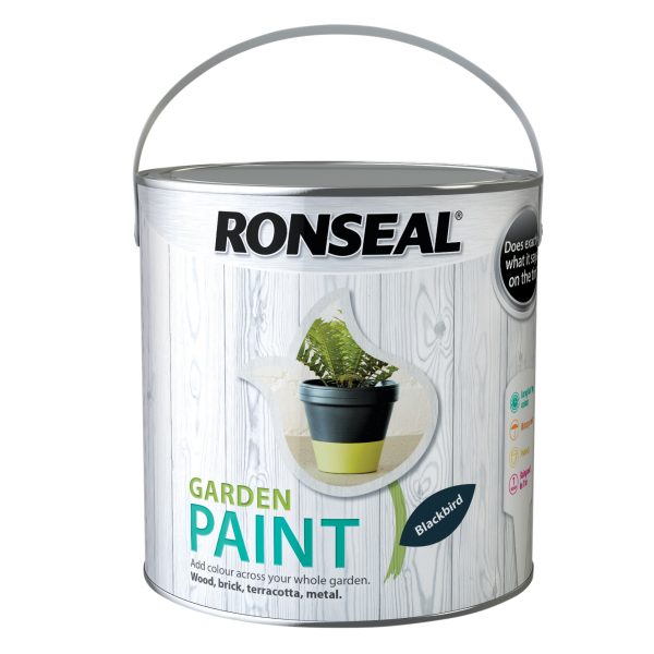 RONSEAL Garden Paint Black Bird 2.5 litre