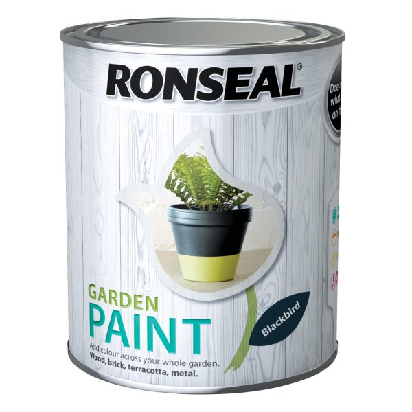 RONSEAL Garden Paint Black Bird 750ml