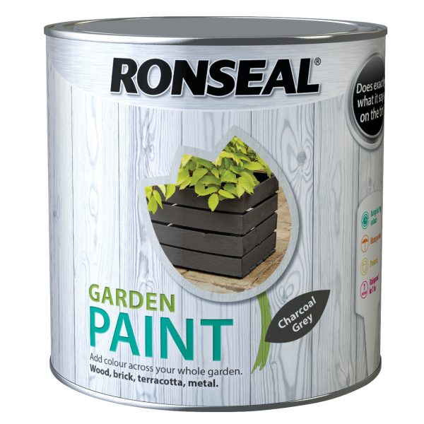 RONSEAL Garden Paint Charcoal Grey 2.5 litre