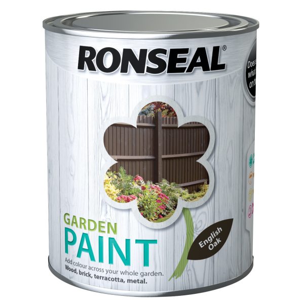 RONSEAL Garden Paint English Oak 750ml
