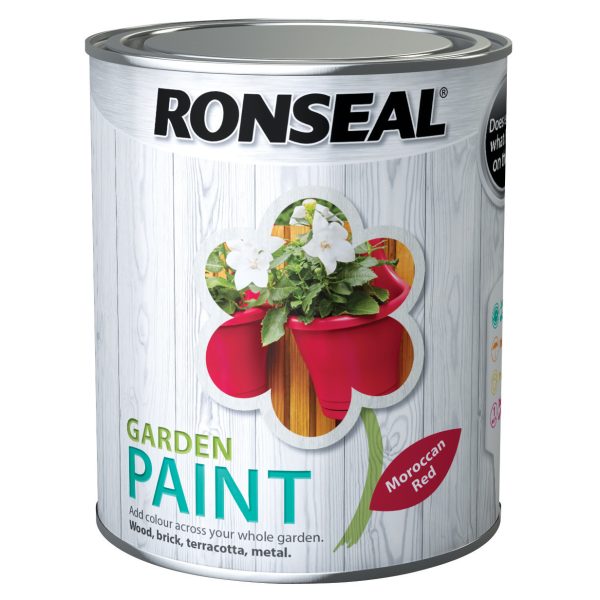RONSEAL Garden Paint Moroccan Red 750ml