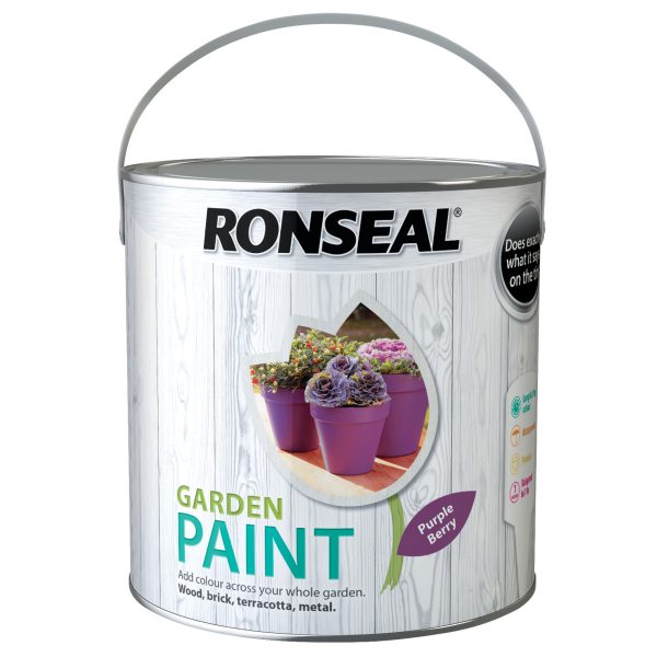 RONSEAL Garden Paint Purple Berry 2.5 litre
