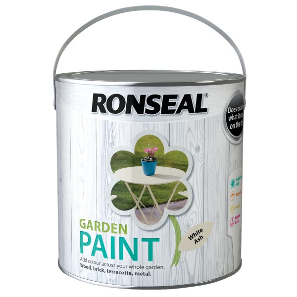 RONSEAL Garden Paint White Ash 2.5 litre